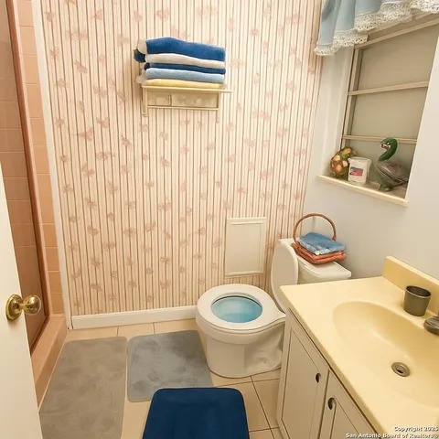 a bathroom with a sink and a toilet