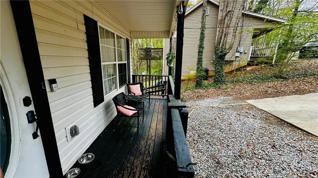 a view of outdoor seating