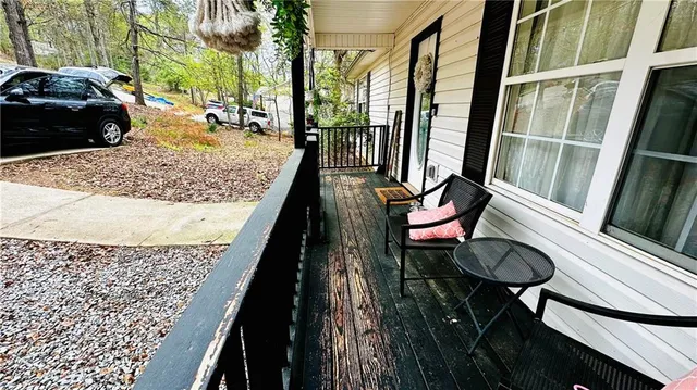 a view of balcony and patio