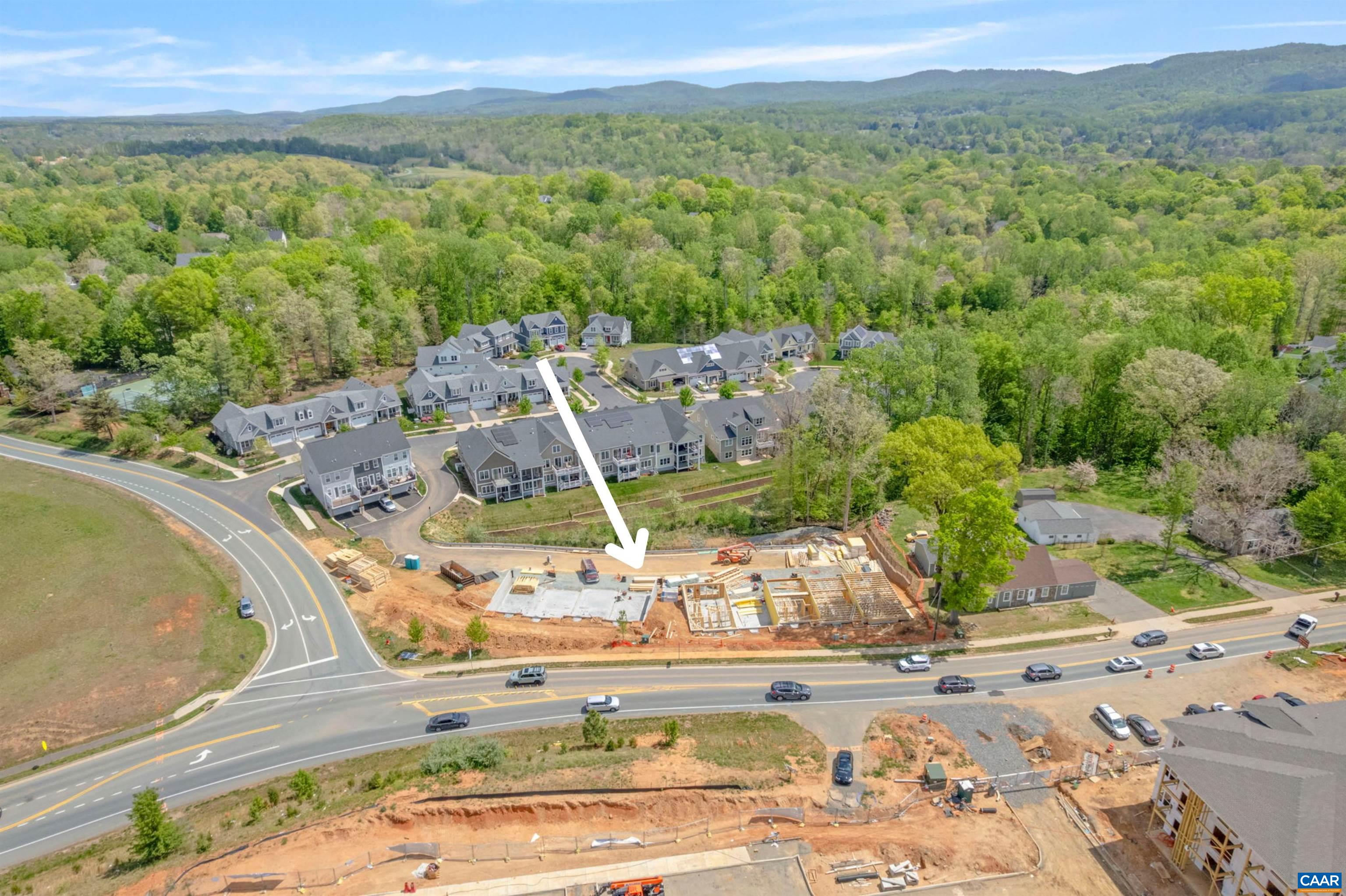 5012 Lindley Place Charlottesville, VA 22901 - Photo 34 of 39 an aerial view of a house with a big yard