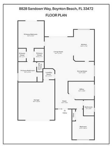 $327,000 | 8828 Sandown Way, Boynton Beach, FL 33472