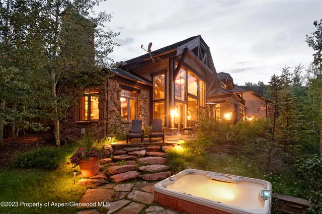 a view of a lake with mountains in the background
