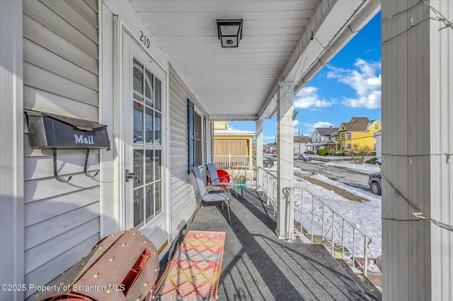 a room with furniture