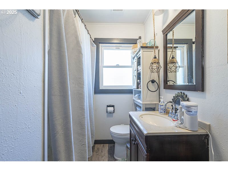 42111 Highway 226 Scio, OR 97374 - Photo 14 of 23 a bathroom with a sink a toilet and a mirror