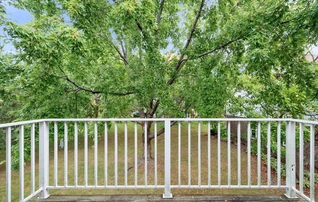 a view of a wooden fence