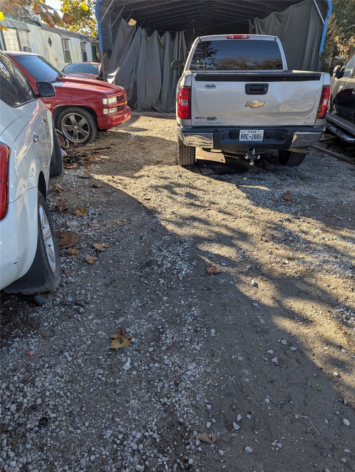 a view of car garage