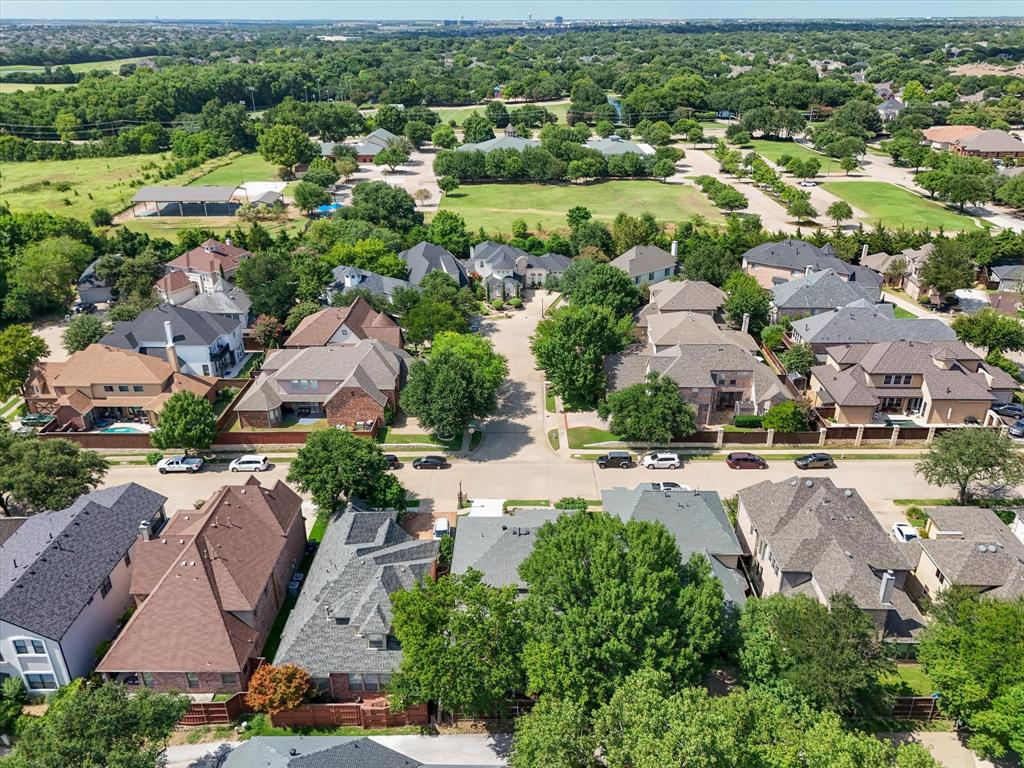 1615 Roma Lane Allen, TX 75013 - Photo 33 of 36 Aerial perspective of a residential neighborhood close to the various Parks