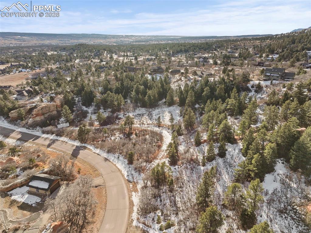 4549 Redstone Ridge Road Monument, CO 80132 - Photo 29 of 50 an aerial view of residential building with parking space