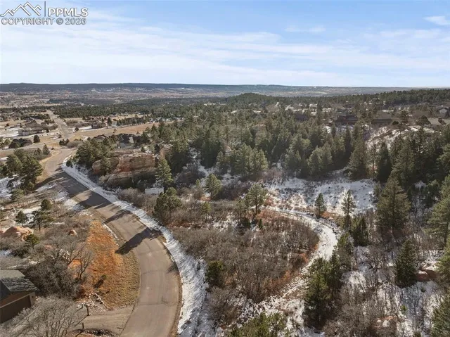 a view of city and mountain