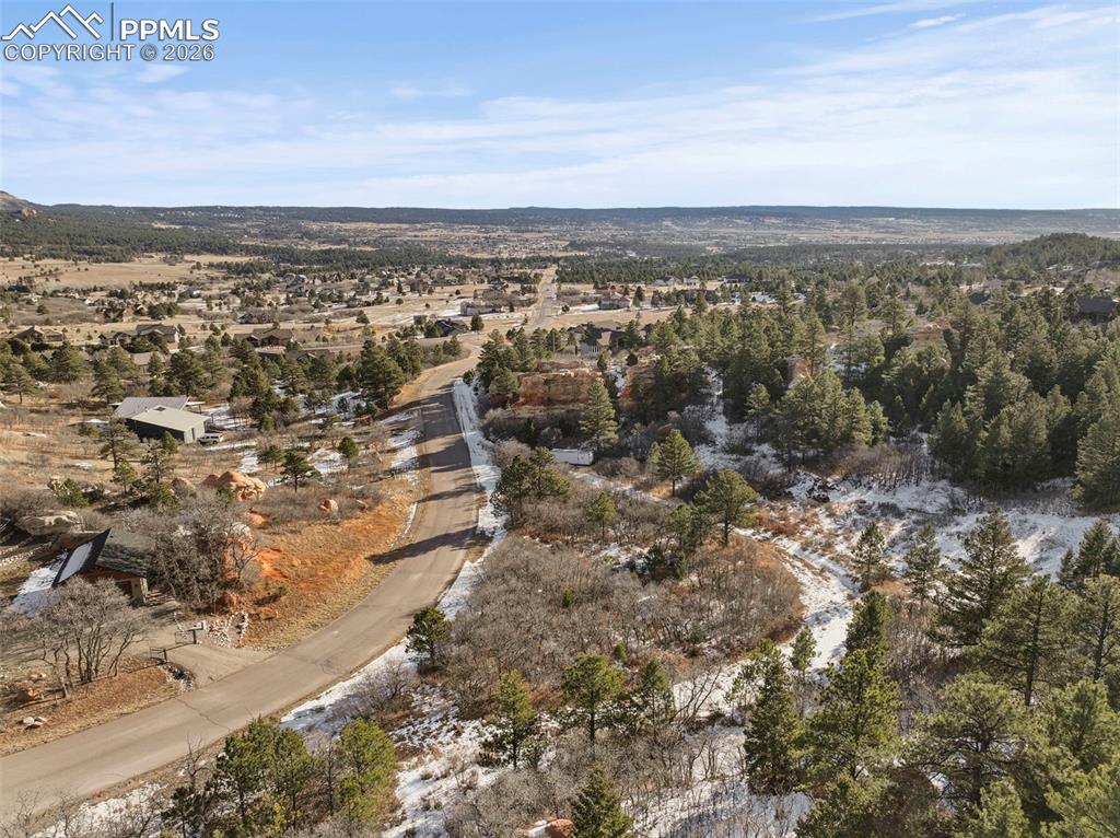 4549 Redstone Ridge Road Monument, CO 80132 - Photo 36 of 50 an aerial view of residential building and green space