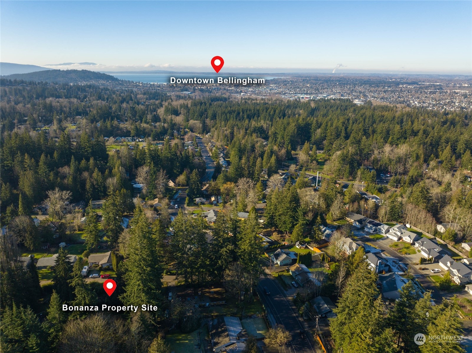 0 Bonanza Way Bellingham, WA 98229 - Photo 5 of 14 a view of city and mountain