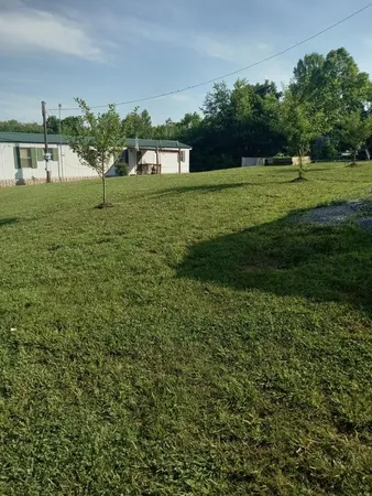 a view of a grassy field