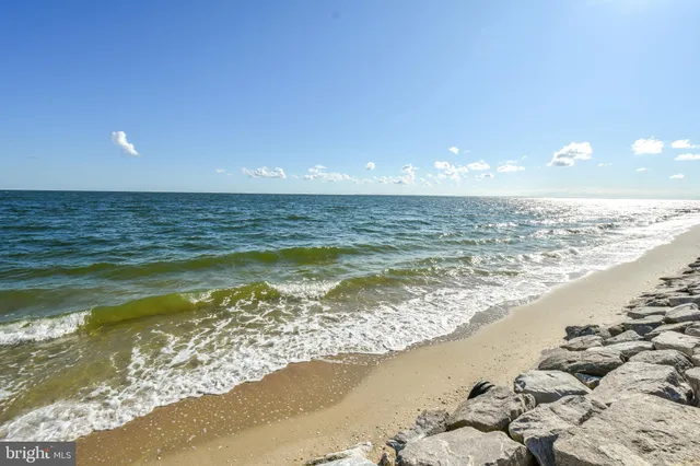 a view of an ocean and beach