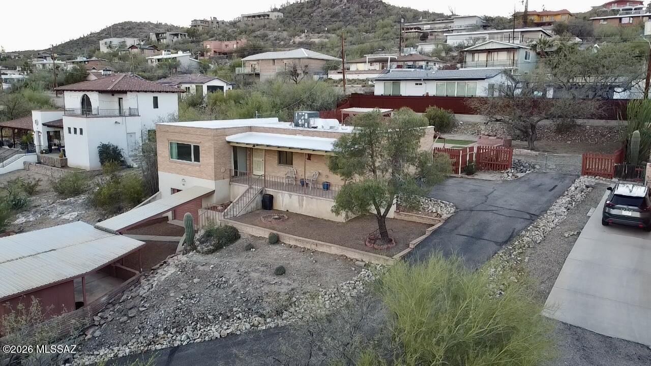 37 North Silverbell Road Tucson, AZ 85745 - Photo 29 of 31 an aerial view of a house with a yard basket ball court and outdoor seating