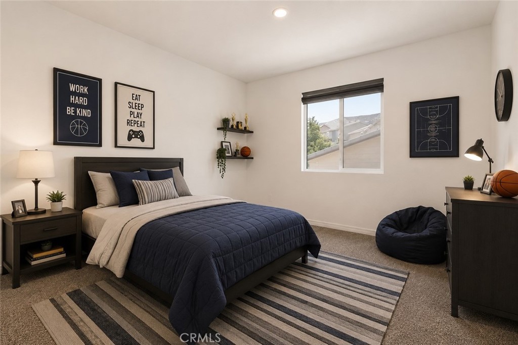 11056 Guffey Ranch Way Corona, CA 92883 - Photo 39 of 61 a bedroom with bed and a window