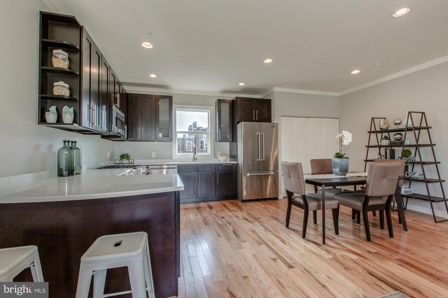 1326 Riggs Street Northwest, Unit 2 Washington, DC 20009 - Photo 2 of 11 Open Kitchen and Dining