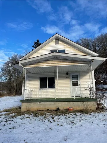 a front view of a house