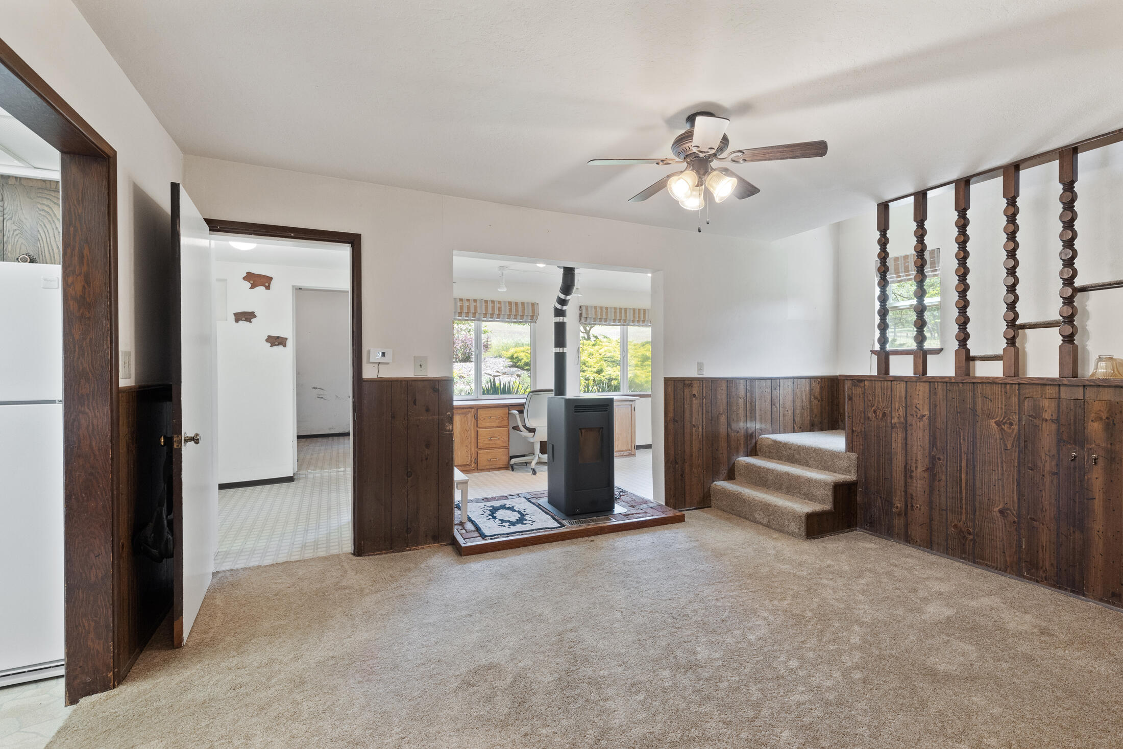 240 Haven Road Jacksonville, OR 97530 - Photo 17 of 54 Dining to open office & staircase