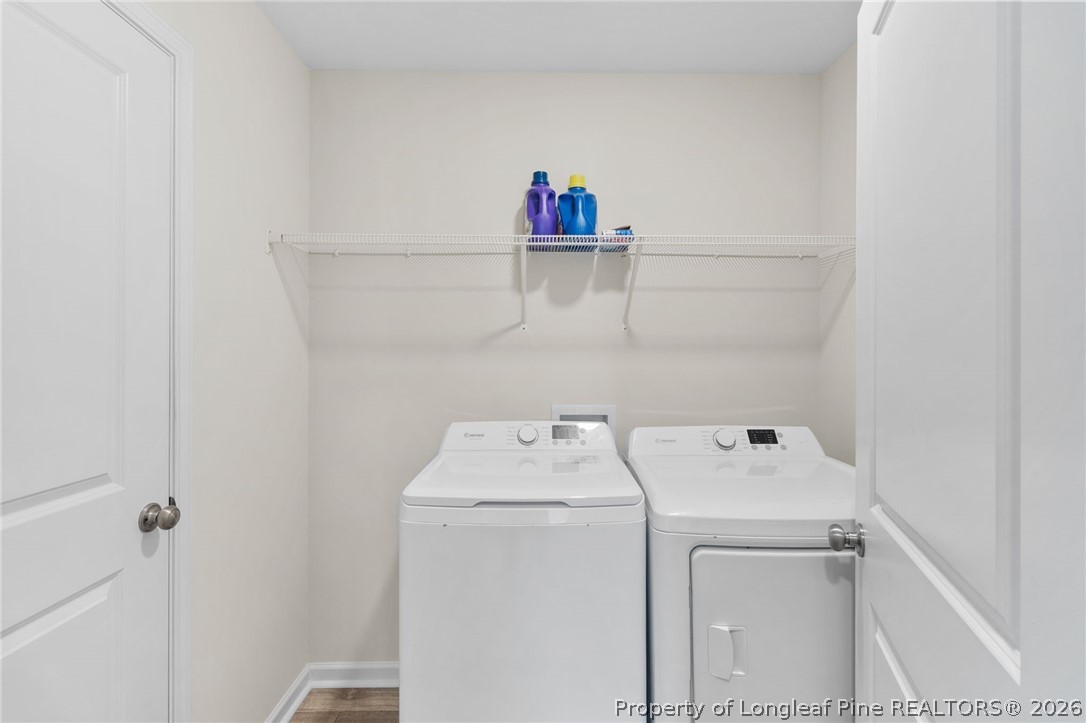 33 Pointer Way Parkton, NC 28371 - Photo 26 of 44 a utility room with dryer and washer