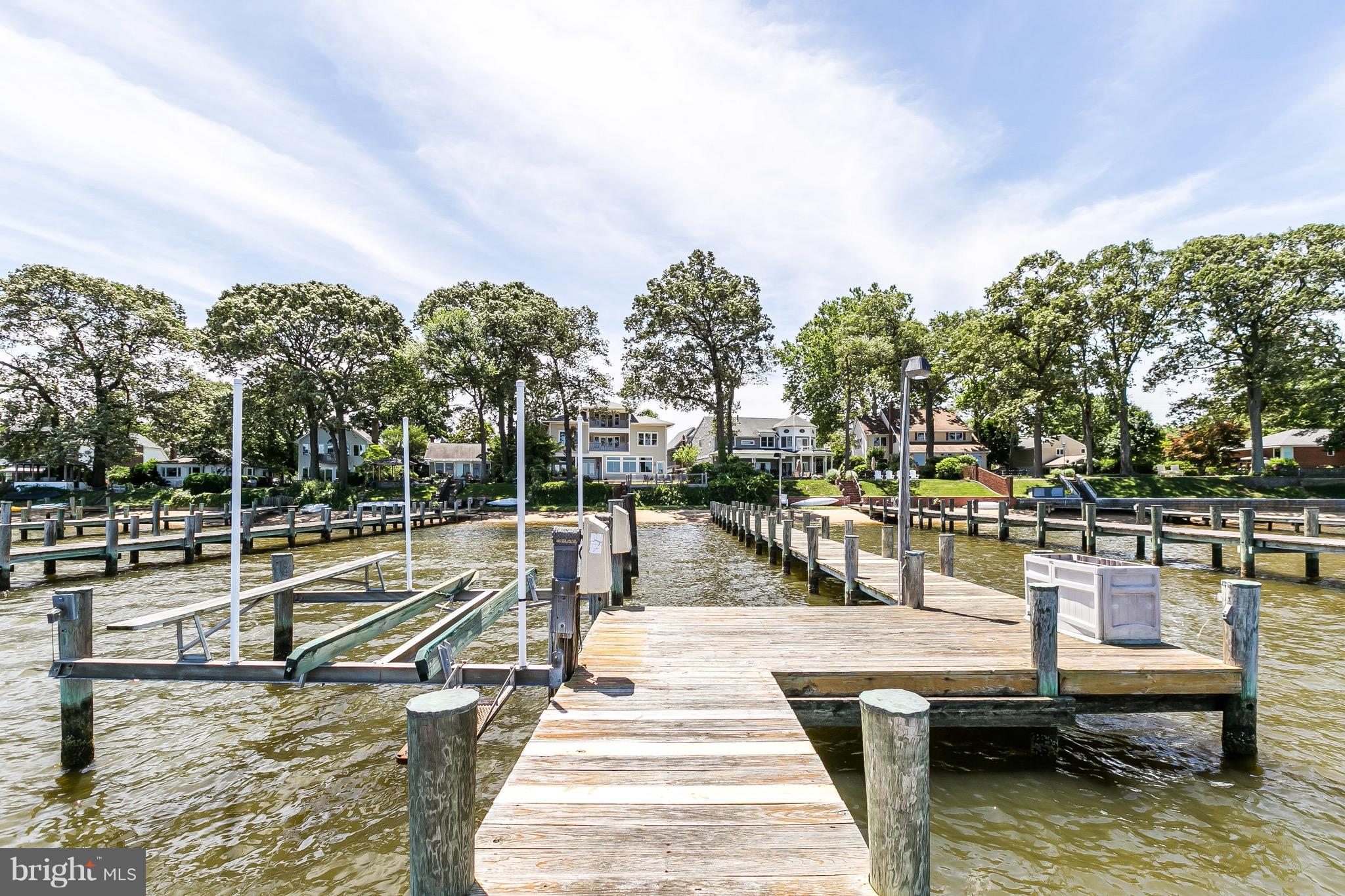 410 Beach Road Arnold, MD 21012 - Photo 4 of 29 Deep Water Pier with two lifts
