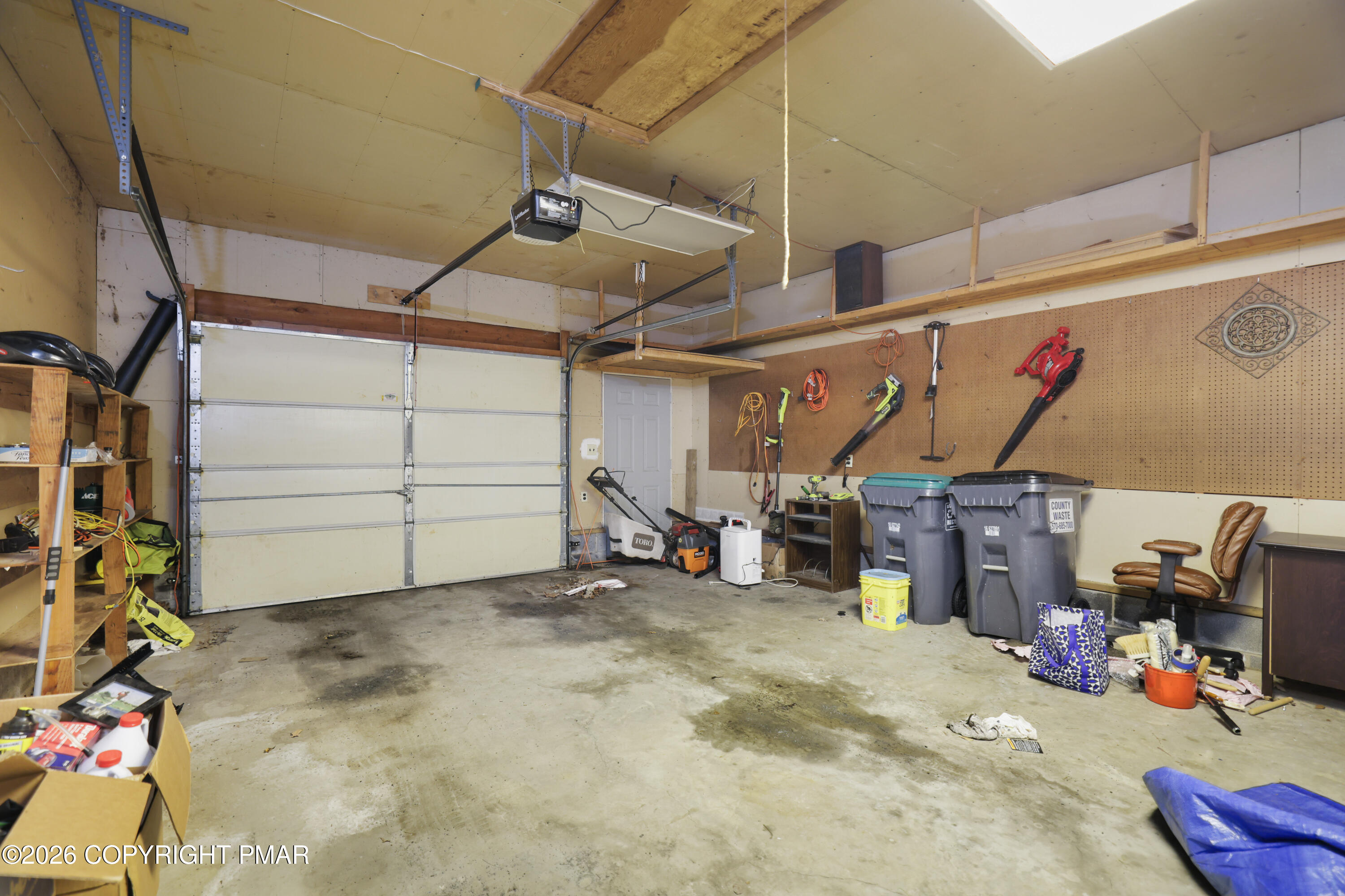 1107 Mink Trail Bushkill, PA 18324 - Photo 33 of 42 a view of a garage with storage
