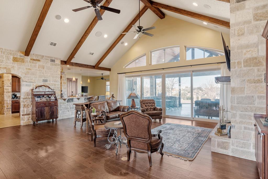 3704 Club View Court Kerrville, TX 78028 - Photo 4 of 25 a living room with lots of furniture and a large window