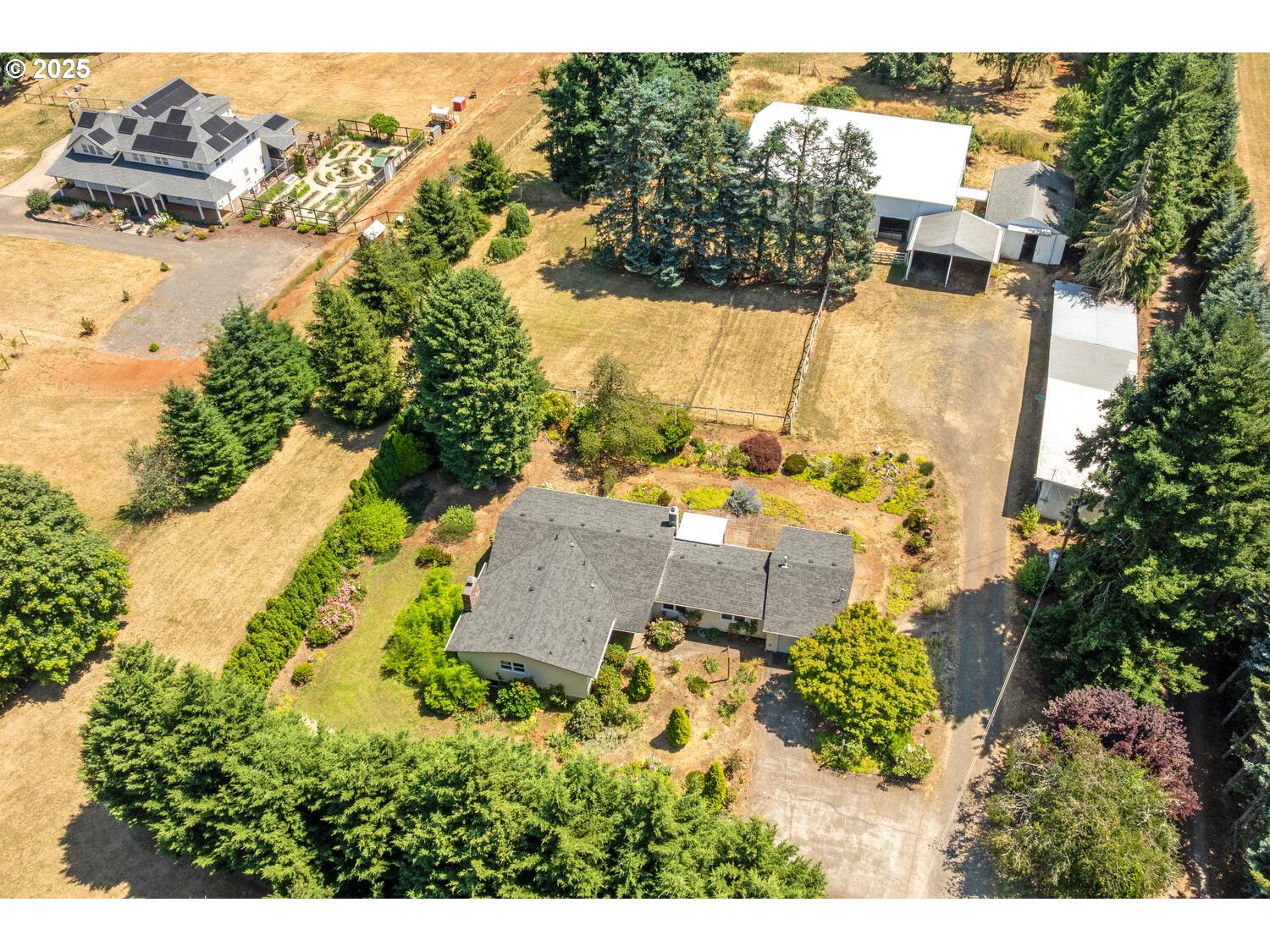 20068 South Ridge Road Oregon City, OR 97045 - Photo 25 of 47 an aerial view of residential houses with outdoor space