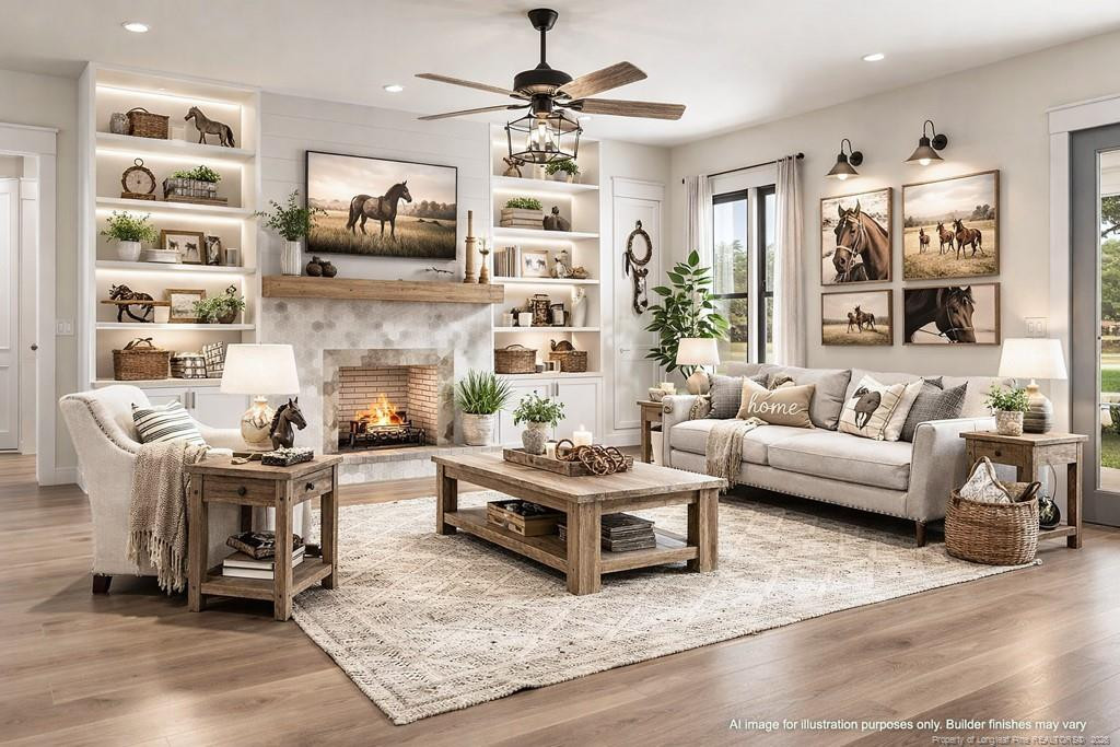 0 Paddock Meadows Red Springs, NC 28377 - Photo 4 of 29 a living room with furniture and a fireplace