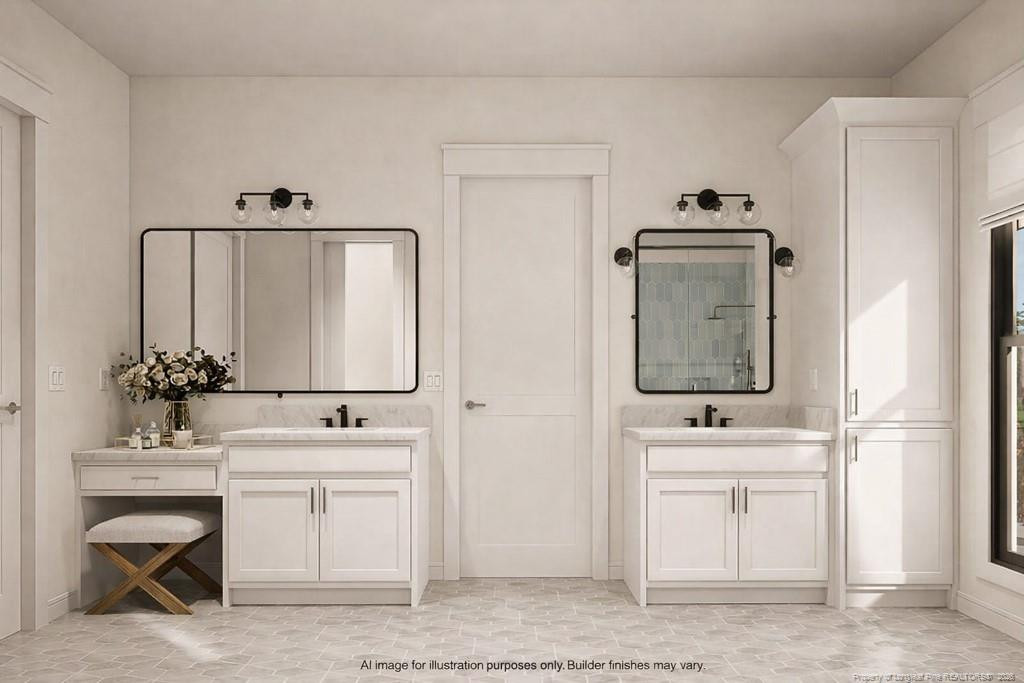 0 Paddock Meadows Red Springs, NC 28377 - Photo 8 of 29 a bathroom with a sink and a mirror