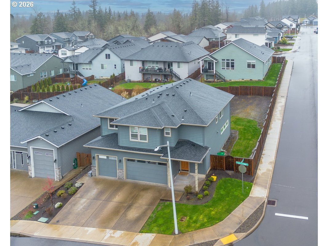 1729 Northeast Cascadia Ridge Drive Estacada, OR 97023 - Photo 2 of 19 an aerial view of a house with a yard