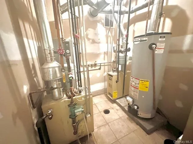 a bathroom with a mirror