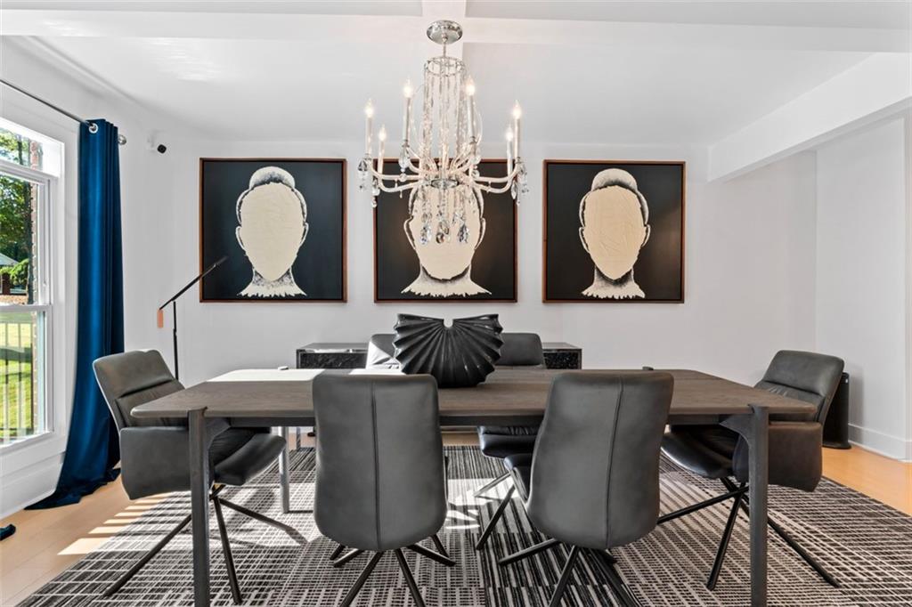 3519 Prince George Street Atlanta, GA 30344 - Photo 11 of 58 a view of a dining room with furniture window and wooden floor