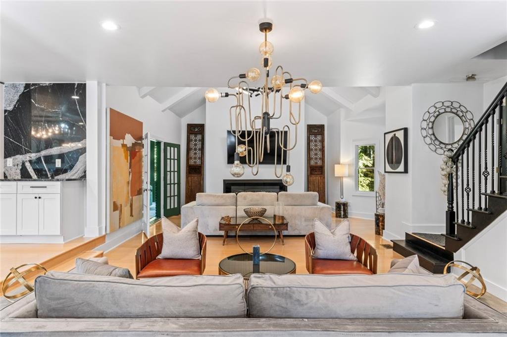 3519 Prince George Street Atlanta, GA 30344 - Photo 18 of 58 a living room with furniture and chandelier