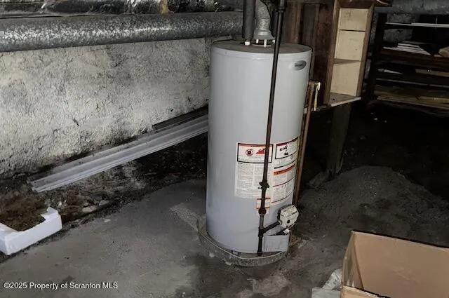 a view of water heater room
