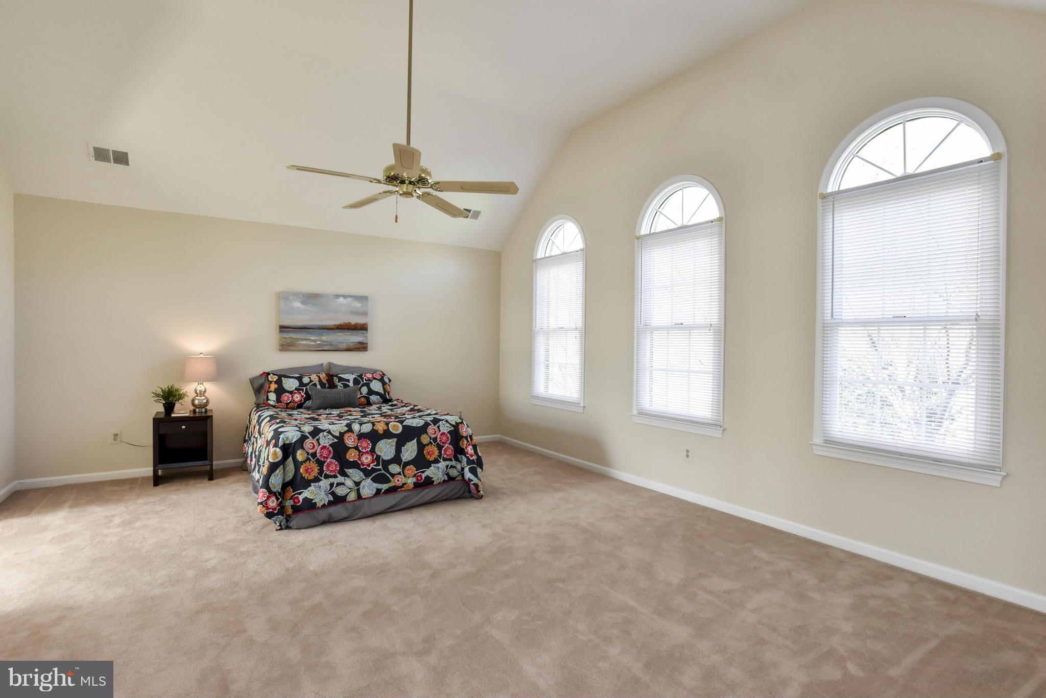 9723 Middleton Ridge Road Vienna, VA 22182 - Photo 14 of 30 Master bedroom with cathedral ceiling