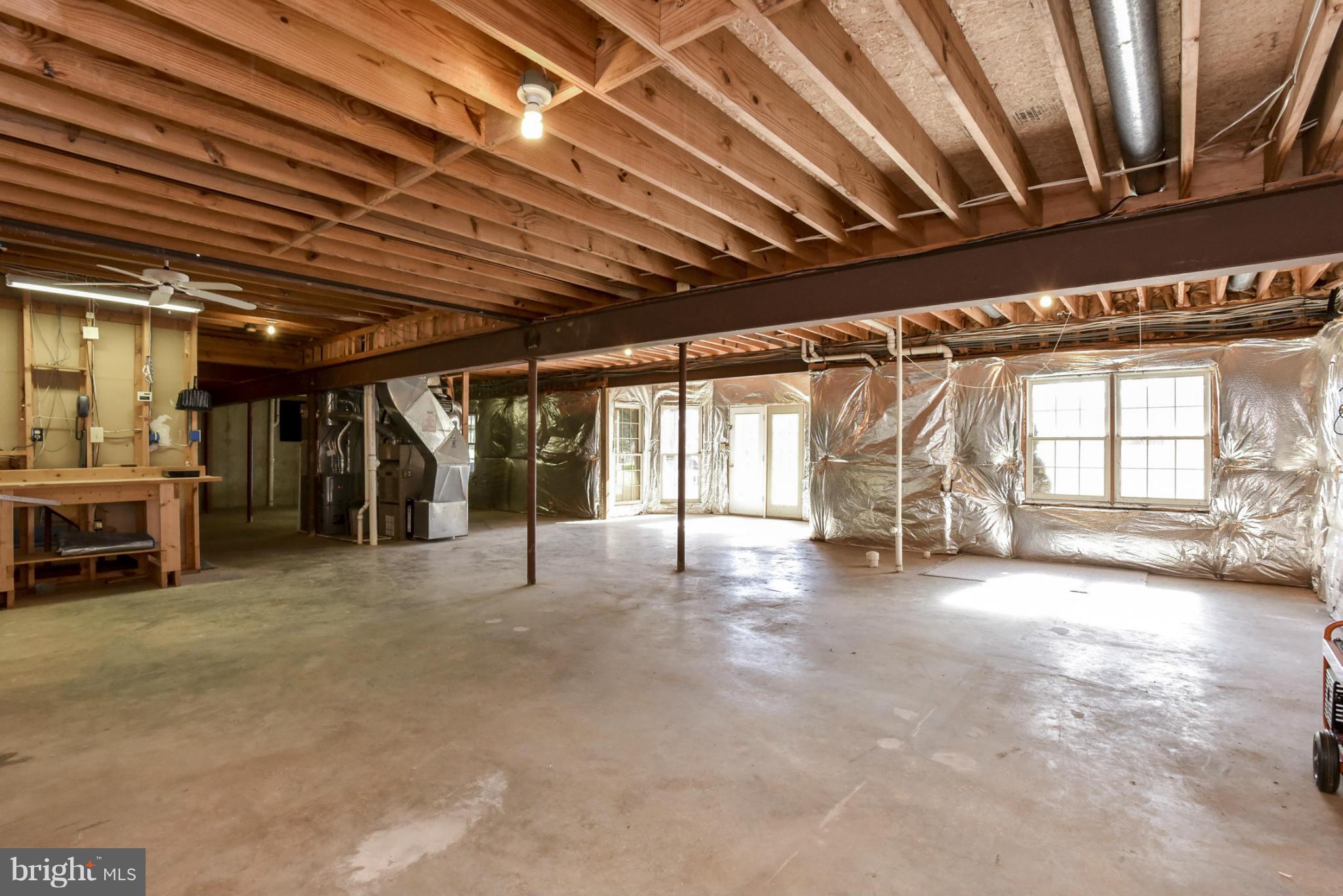 9723 Middleton Ridge Road Vienna, VA 22182 - Photo 24 of 30 Large Unfinished Lower Level with Walk-out