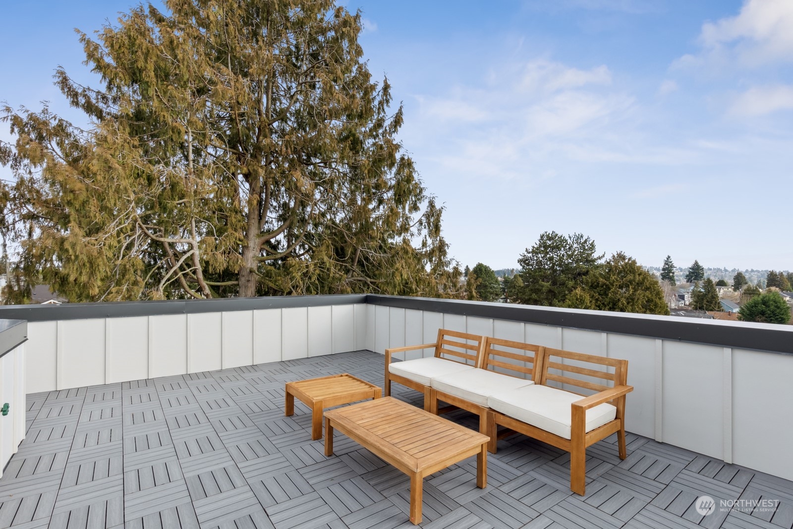 356 North 75th Street, Unit B Seattle, WA 98103 - Photo 24 of 32 a view of sitting area on roof with furniture