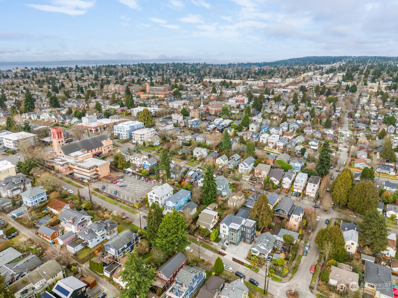 356 North 75th Street, Unit B Seattle, WA 98103 - Photo 29 of 32 an aerial view of a city