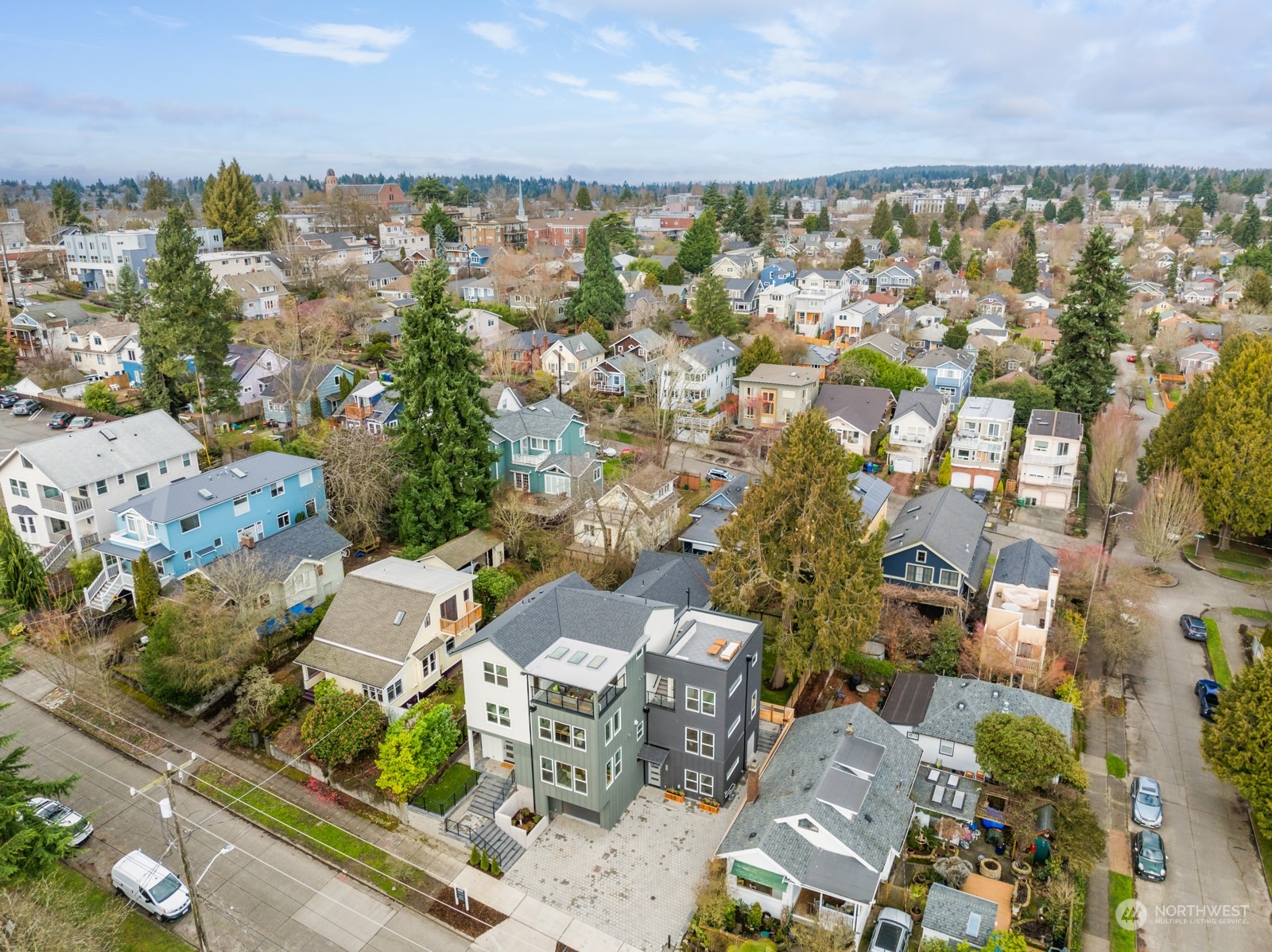 356 North 75th Street, Unit B Seattle, WA 98103 - Photo 32 of 32 an aerial view of multiple house