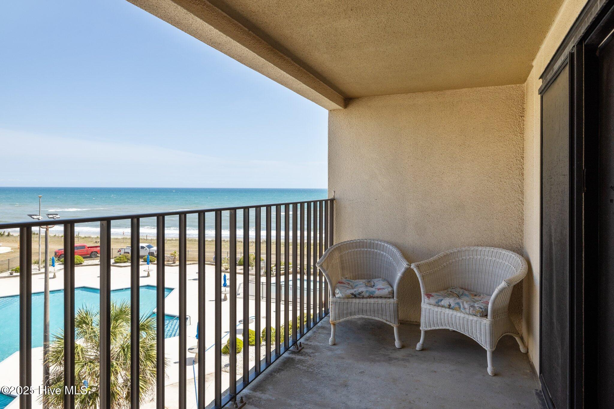 1505 Salter Path Road, Unit 409 Indian Beach, NC 28512 - Photo 19 of 35 1505 Salter Path Unit 409 Balcony View