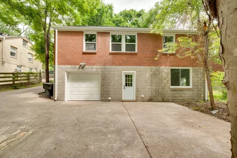 front view of a house with a outdoor space