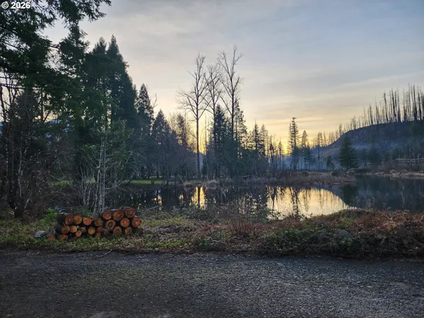 a view of a back yard of the house and car parked