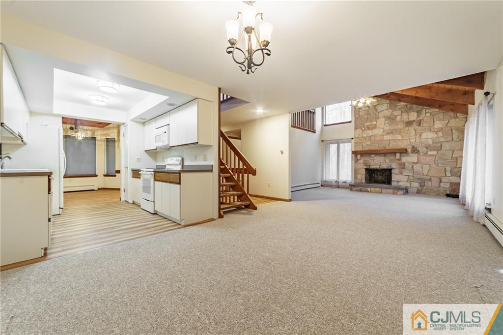 119 Foul Rift Road Belvidere, NJ 07823 - Photo 8 of 25 a view of a livingroom with furniture and a fireplace