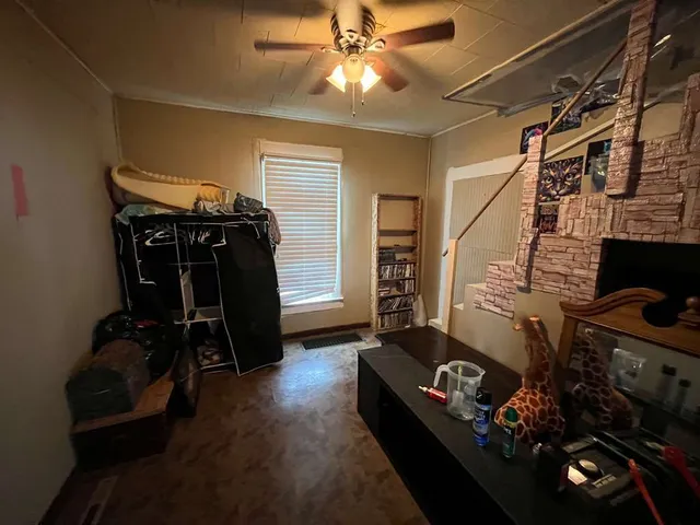 a room with lots of storage and utility