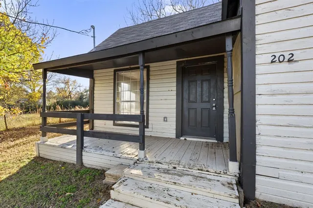 a front view of a house