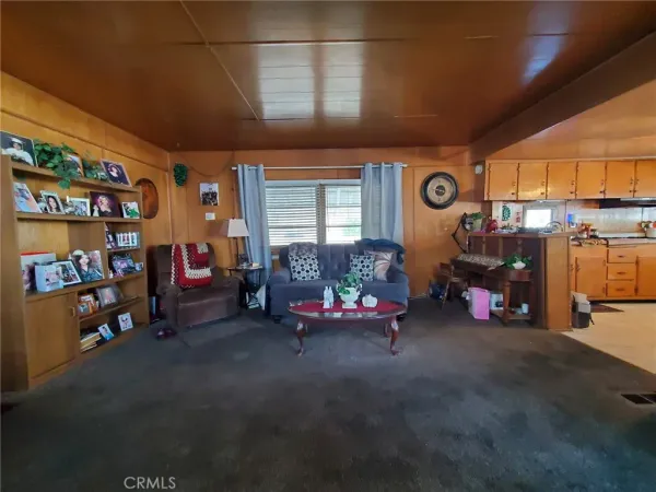 a living room with lots of furniture