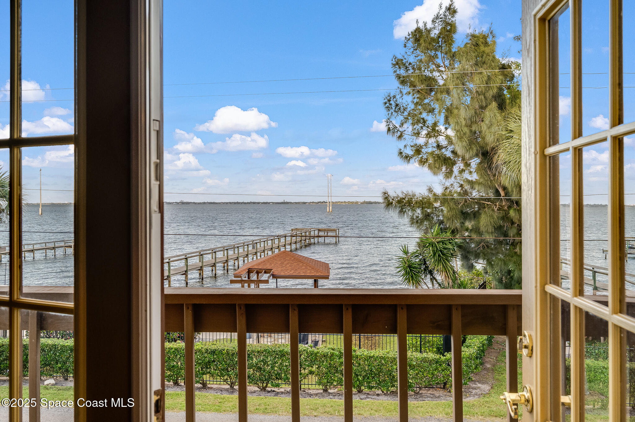 3319 Kirkland Road Northeast Palm Bay, FL 32905 - Photo 37 of 50 a view of a balcony with lake view