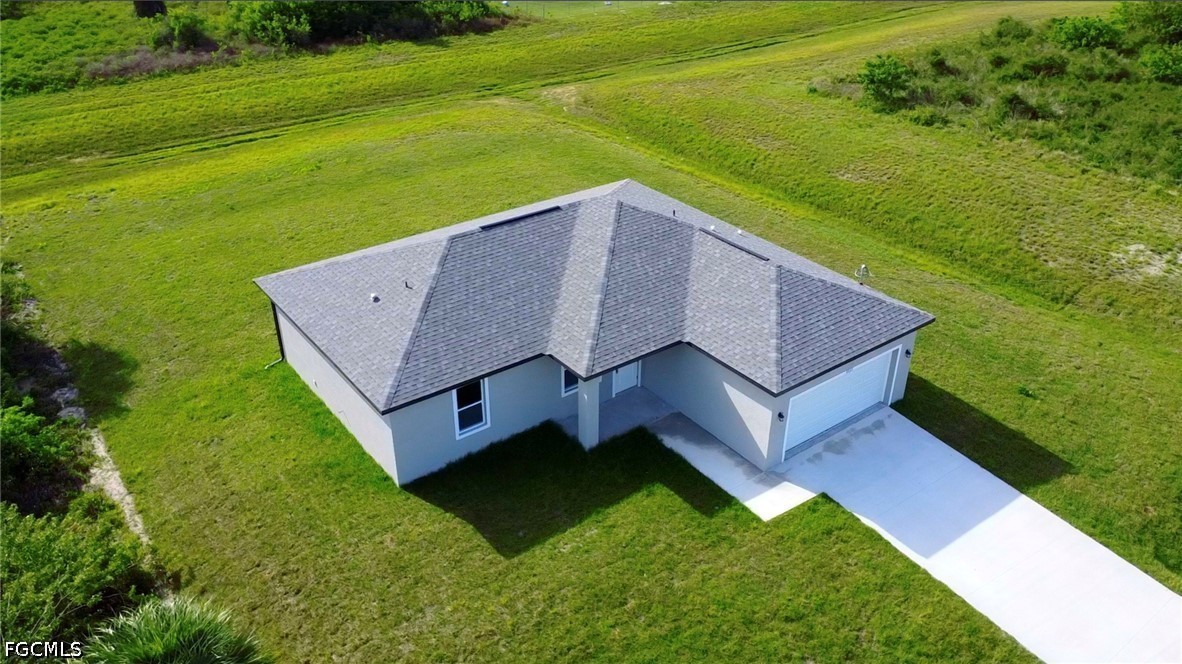 a house view with a outdoor space