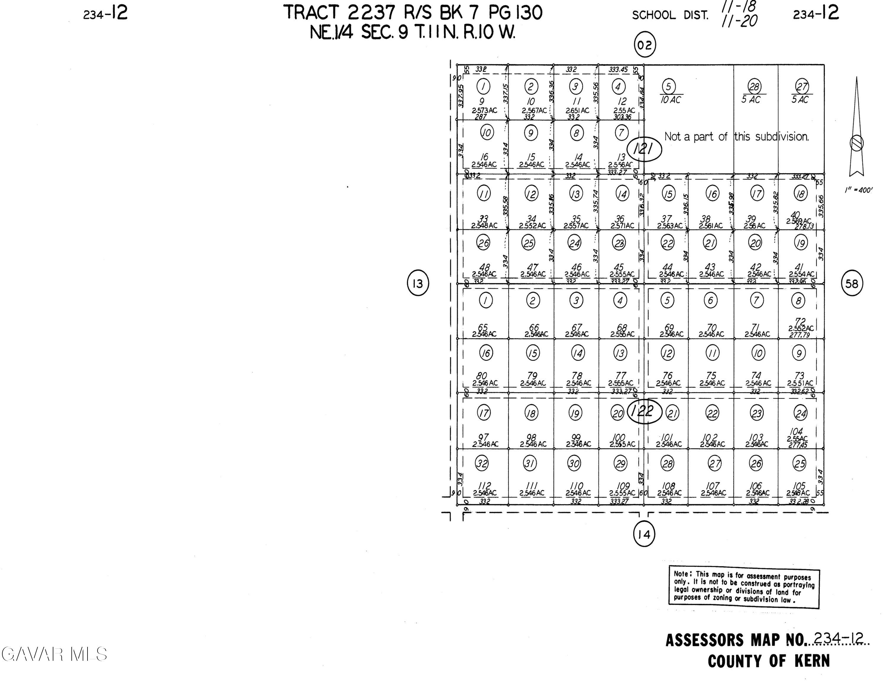 0 Foothill Road California City, CA 93505 - Photo 5 of 5 Foothill Road_Plot Map