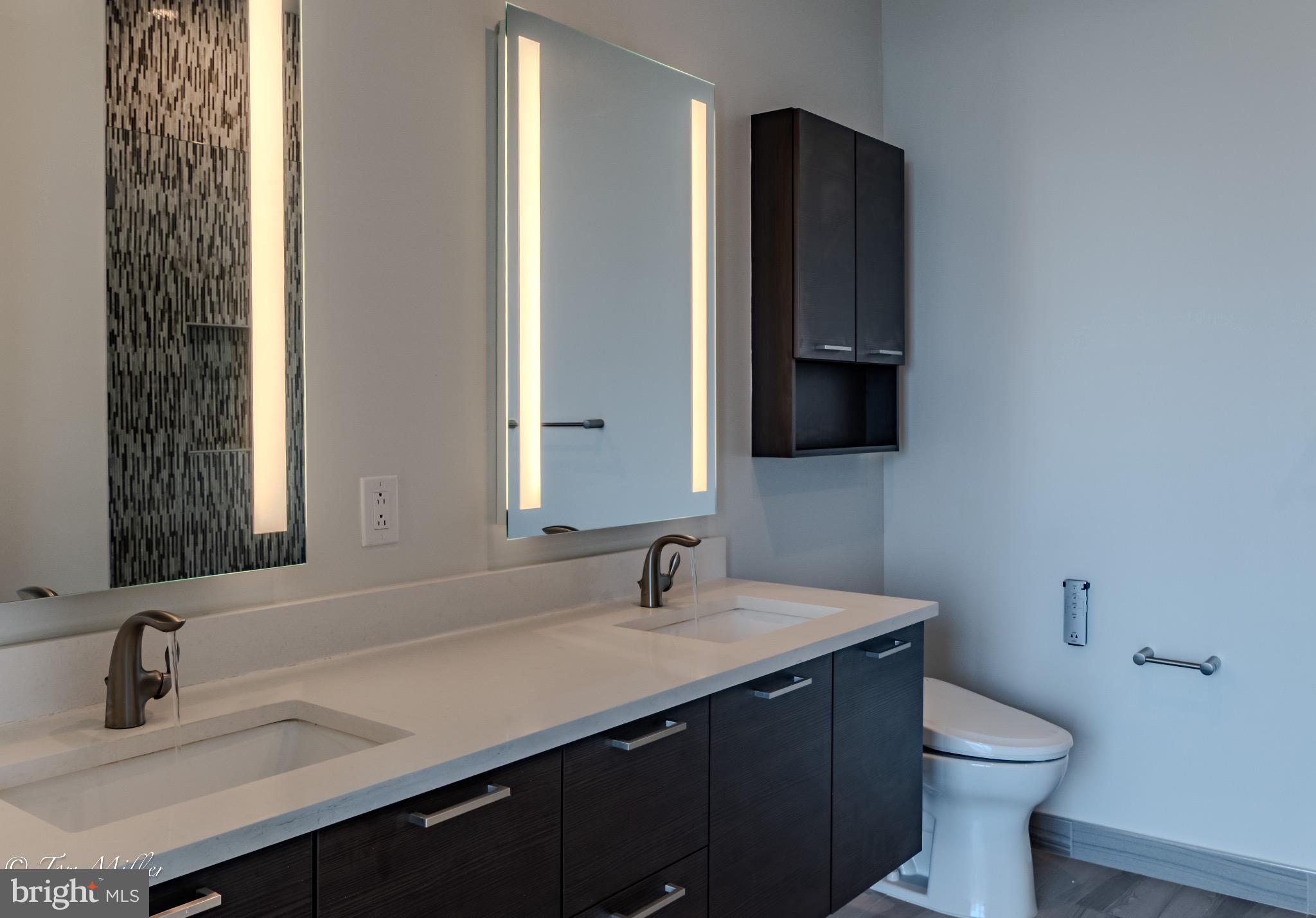 414 Light Street, Unit 4302 Baltimore, MD 21202 - Photo 20 of 42 a bathroom with a sink and a mirror